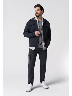 Volcano Volcano Spodnie cargo R-ALPIN Granatowy Regular Fit