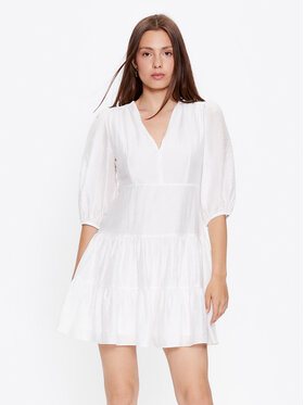 Glamorous Glamorous Každodenní šaty CK6977 Bílá Regular Fit