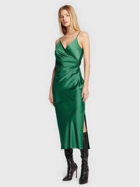 Imperial Imperial Sukienka koktajlowa AB5MEBA Zielony Slim Fit