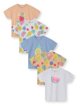 minoti minoti T-Shirt 30TEE100 Pomarańczowy jasny Regular Fit