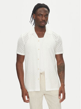 Lindbergh Lindbergh Риза 30-203569 Бял Relaxed Fit