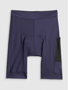 4F 4F Szorty rowerowe ALTERNATIVE PATH Granatowy Slim Fit
