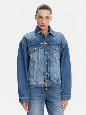 Just Cavalli Just Cavalli Kurtka jeansowa 78PAS4O3 Niebieski Regular Fit