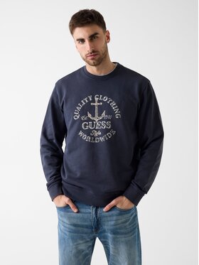 Guess Guess Bluza 182268 Niebieski jasny Classic Fit