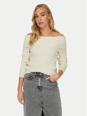 ONLY ONLY Džemper Katia 15311830 Écru Regular Fit