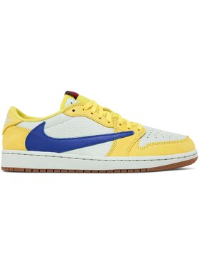 Nike Nike Sneakersy 1 Retro Low OG SP Travis Scott Canary Żółty
