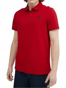 4F 4F T-Shirt 4FSS23TPTSM038-62S Czerwony Standard Fit