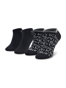 Calvin Klein Calvin Klein Unisex trumpų kojinių komplektas (2 poros) 701218714 Juoda