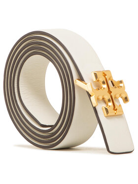 Tory Burch Tory Burch Pasek Damski 1" Kira Logo Belt 58284 Biały