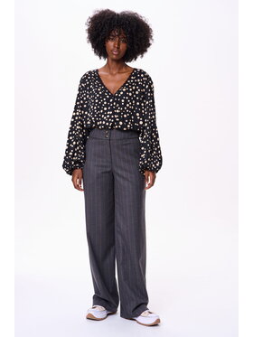 blue shadow blue shadow Spodnie damskie Kanti Szary Regular Fit