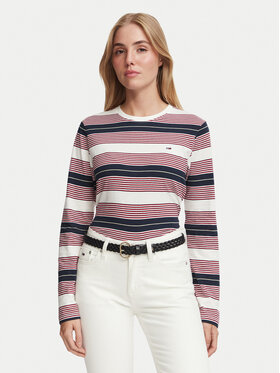Tommy Jeans Tommy Jeans Bluză Reg Ess Jersey DW0DW23562 Colorat Regular Fit
