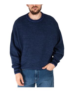 Wrangler Wrangler Sweter 112321411 Granatowy Relaxed Fit