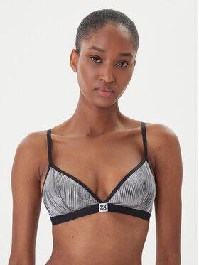 HUGO HUGO Sutien Bralette Plisse 50549909 Argintiu