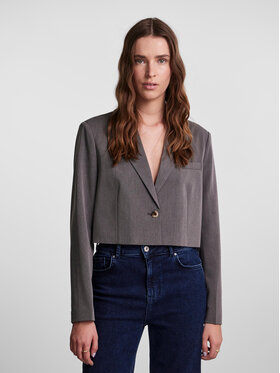 Pieces Pieces Sakko 17141850 Grau Cropped Fit