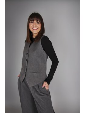 OPRA OPRA Kamizelka OP-NUR-GREY Szary Oversize