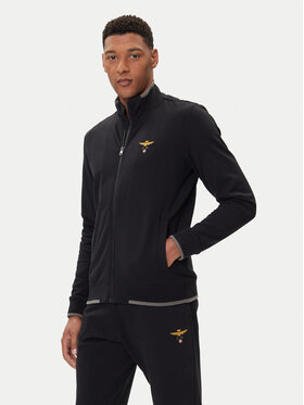 Aeronautica Militare Aeronautica Militare Majica dugih rukava 252FE1956UF00459 Crna Regular Fit