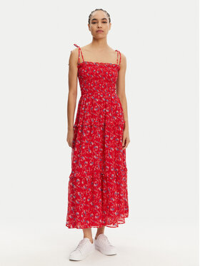 Tommy Jeans Tommy Jeans Letné šaty DW0DW20339 Červená Regular Fit