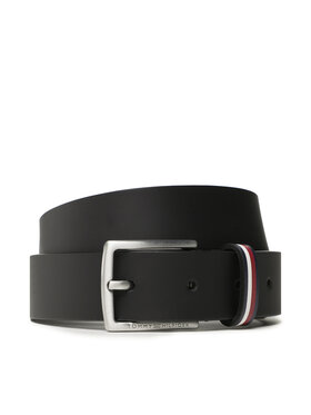 Tommy Hilfiger Tommy Hilfiger Pasek Dziecięcy Leather Belt AU0AU01677 Czarny