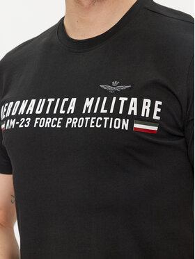 Aeronautica Militare Majica 241TS1942J538 Črna Regular Fit