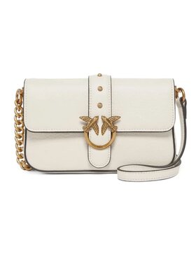 PINKO PINKO Σάκος Love one slouchy baby bottalato soft Λευκό