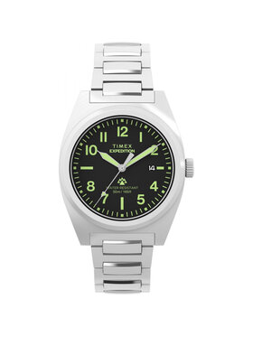 Timex Timex Zegarek TW2Y18300 Srebrny