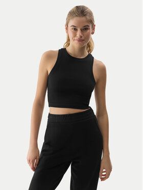4F 4F Marškinėliai 4FWSS24TSLEF066 Juoda Slim Fit
