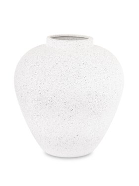 MIAhome MIAhome Wazon ceramiczny 26x21x21 cm FLORIDA Biały