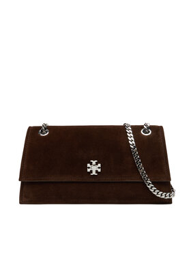 Tory Burch Tory Burch Torbica Kira Turnlock Suede Shouldr Bag 169176 Smeđa