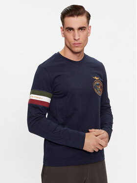 Aeronautica Militare Aeronautica Militare Longsleeve 232TS2138J558 Dunkelblau Regular Fit