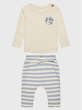 United Colors Of Benetton United Colors Of Benetton Set majica i hlače 3POMAK002 Šarena Regular Fit