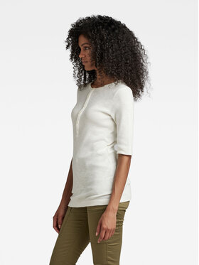 G-Star Raw G-Star Raw Bluza D23231-D263-111 Écru Slim Fit