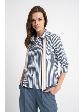 CLICK CLICK Koszula 10-6852 Granatowy Casual Fit