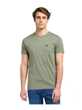 Lee Lee T-Shirt ULTIMATE POCKET Zielony Regular Fit
