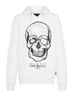 PHILIPP PLEIN PHILIPP PLEIN Mikina 6217 Biela Regular Fit