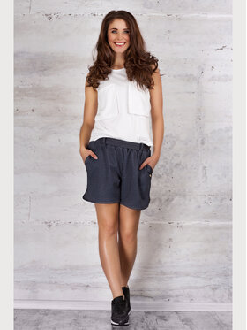 Infinite You Infinite You Szorty M055 Granatowy Basic Fit