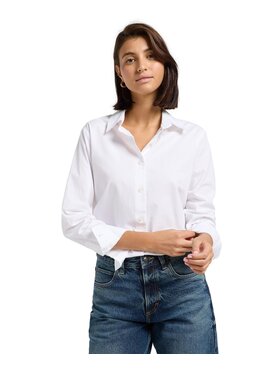 Lee Lee Koszula 112363427 Biały Regular Fit