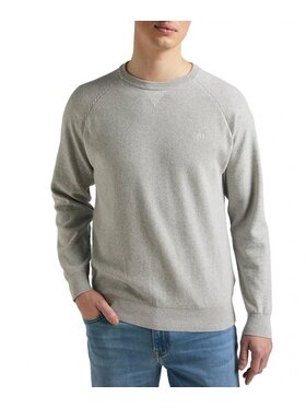 Lee Lee Sweter RAGLAN CREW KNIT Szary Regular Fit