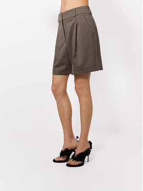 La Mania La Mania Pantaloncini di tessuto GAREL Marrone Basic Fit
