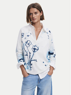 Desigual Desigual Pulover 25SWJF33 Écru Regular Fit