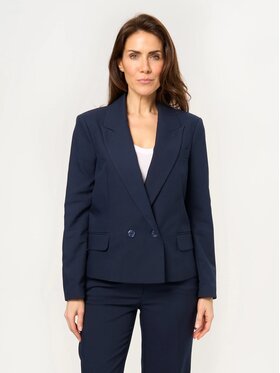Willsoor Willsoor Marynarka 68256 Granatowy Regular Fit