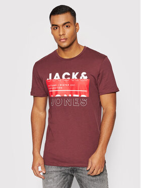Jack&Jones Jack&Jones T-shirt Booster 12202181 Tamnocrvena Regular Fit
