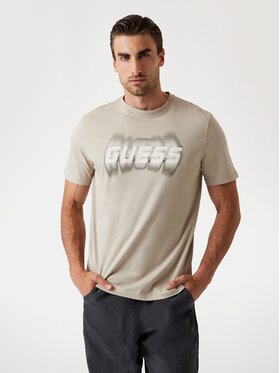 Guess Guess T-Shirt 176631 Beżowy Classic Fit