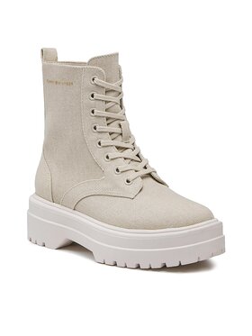 Tommy Hilfiger Tommy Hilfiger Туристически oбувки Feminine Essential Canvas FW0FW07357 Бежов