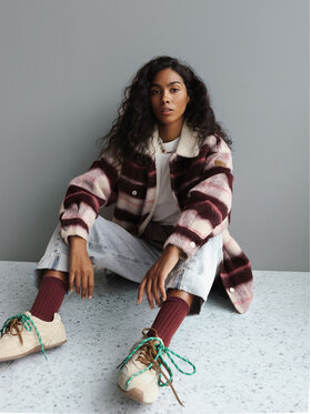 Roxy Roxy Преходно яке Passage Of Time ERJJK03670 Бордо Relaxed Fit