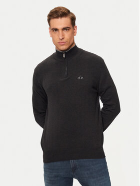 La Martina La Martina Светр ZMS003 YW091 Сірий Regular Fit