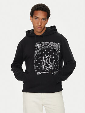 Karl Lagerfeld Jeans Karl Lagerfeld Jeans Sweatshirt 245D1805 Schwarz Regular Fit