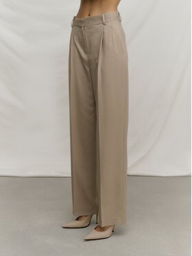 La Mania La Mania Pantaloni di tessuto SOHO 2 Beige Classic Fit