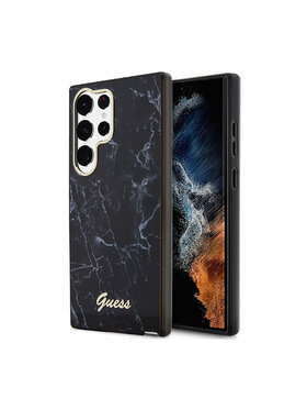 Guess Guess Etui na telefon Marble Collection Czarny