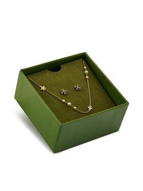 Tory Burch Tory Burch Комплект колие и обеци 165322 Златист