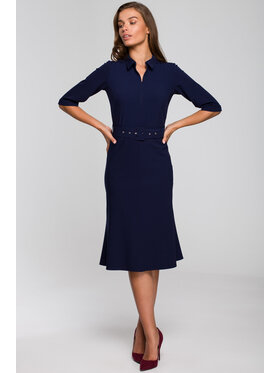 Stylove Stylove Sukienka codzienna S231 Granatowy Regular Fit